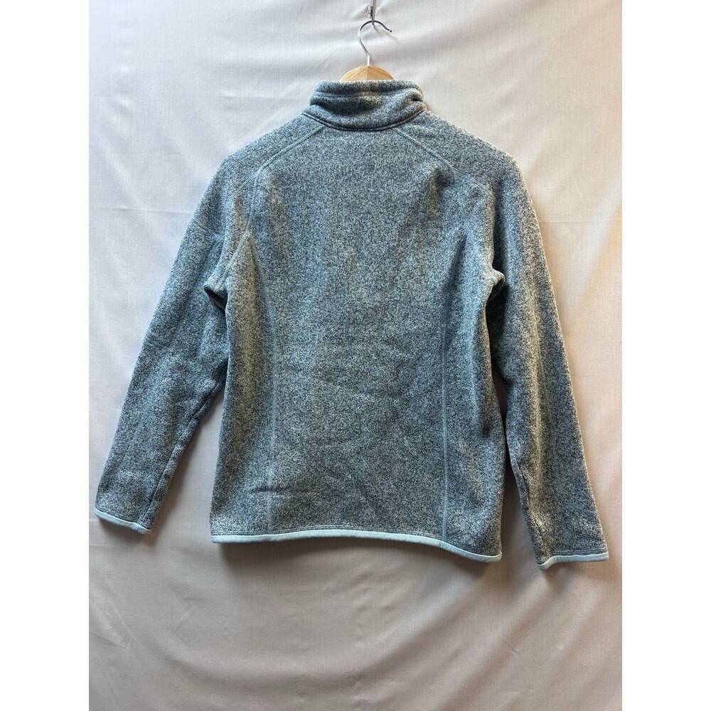 Patagonia Women’s Better Sweater Dusty Blue Green Quarter Zip Medium Barely Worn - Picture 7 of 7